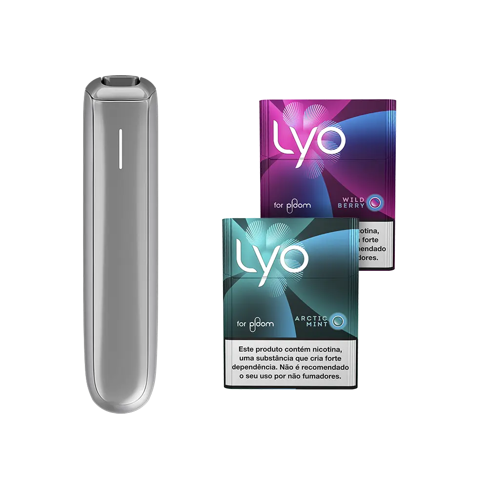 Kit Lançamento Ploom AURA Lunar Silver com LYO